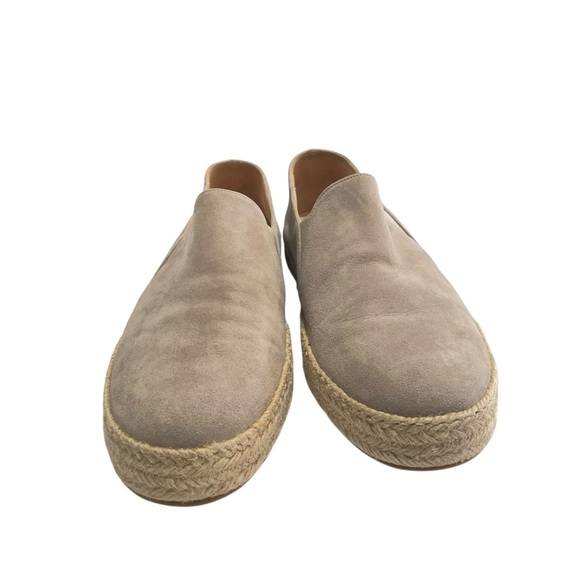 Stuart Weitzman Nugal Napa Espadrille Slip on Sneaker Size 9M Tan Suede - Picture 3 of 10